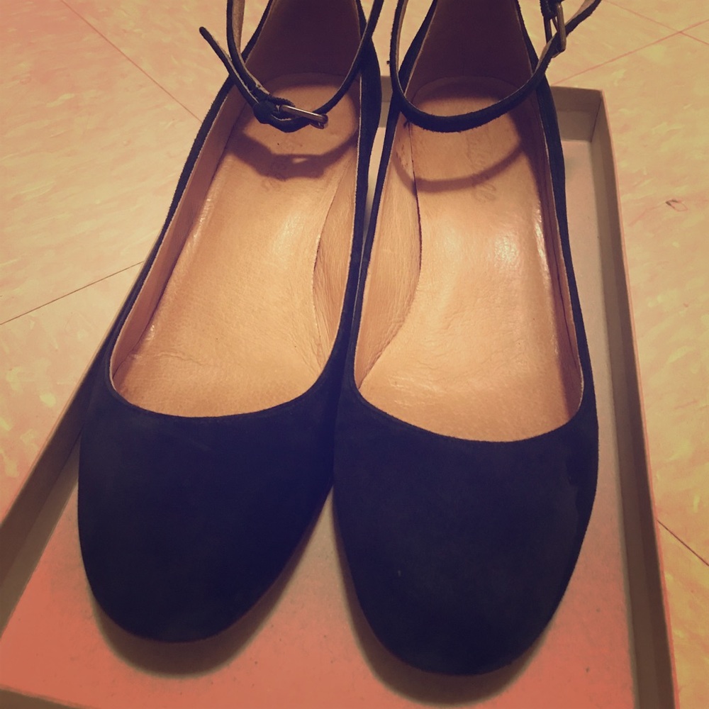 Madewell Victoria Block Heel with Ankle strap 7.5